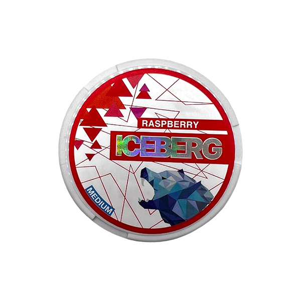 20mg Iceberg Raspberry Nicotine Pouches - 20 Pouches - www.justgovape.co.uk