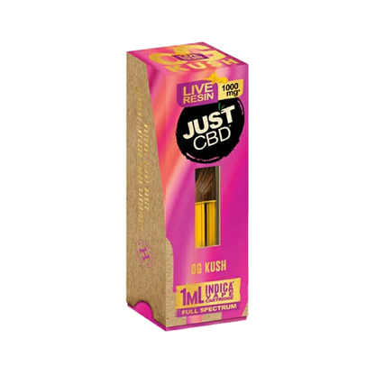 Just CBD Full Spectrum Live Resin 1000mg Signature Cartridges - 1ml - www.justgovape.co.uk