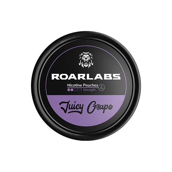 6mg Roar Labs Juicy Grape Nicotine Pouch - 20 Pouches - www.justgovape.co.uk