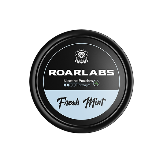 6mg Roar Labs Fresh Mint Nicotine Pouch - 20 Pouches - www.justgovape.co.uk