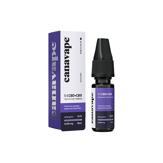 Canavape 2400mg 24% Broad Spectrum CBD & CBG  Shot 10ml - www.justgovape.co.uk