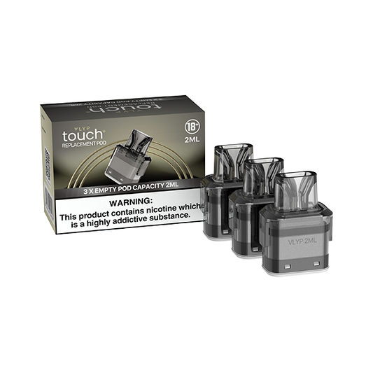 VLYP touch Empty Replacement Pods Pack Of 3 - 2ml - www.justgovape.co.uk