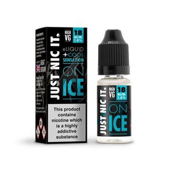 18mg Just Nic It On Ice Nic Shot 10ml (80VG/20PG) - www.justgovape.co.uk