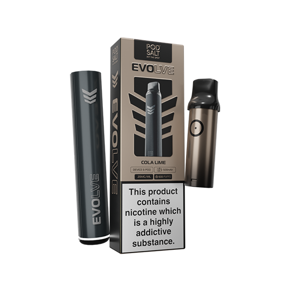 20mg Pod Salt Evolve Pen Starter Kit  600 Puff - www.justgovape.co.uk