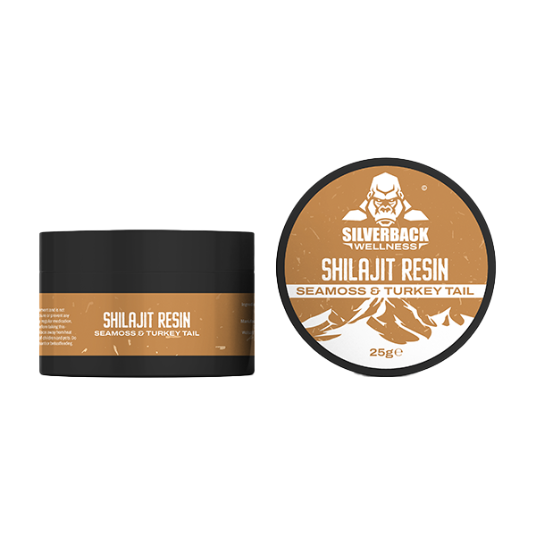 Silverback Wellness Seamoss & Turkey Tail Infused Shilajit Resin 25g - www.justgovape.co.uk