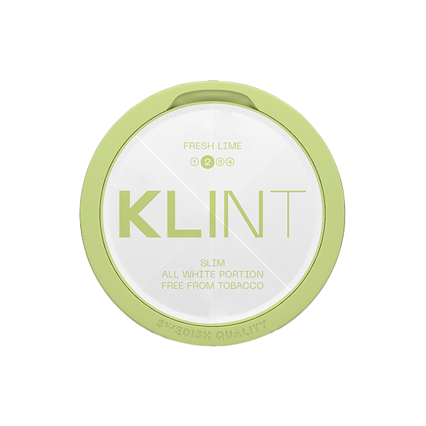 8mg Klint  Fresh Lime Slim Nicotine Pouch - 20 Pouches - www.justgovape.co.uk