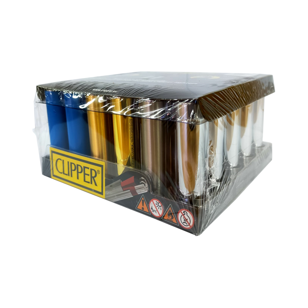 30 Clipper FCP22RH Classic Micro Metal Cover Mix 1 Lighters - FCP0T000UKH - www.justgovape.co.uk