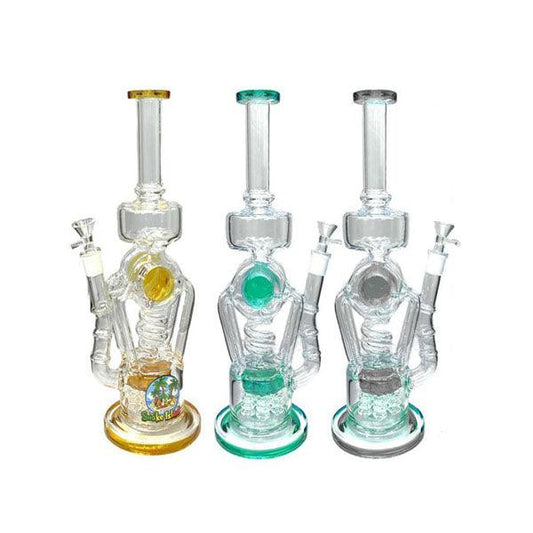 14" The Smoke Island Multi Chamber Glass Bong - GBS2168 - www.justgovape.co.uk