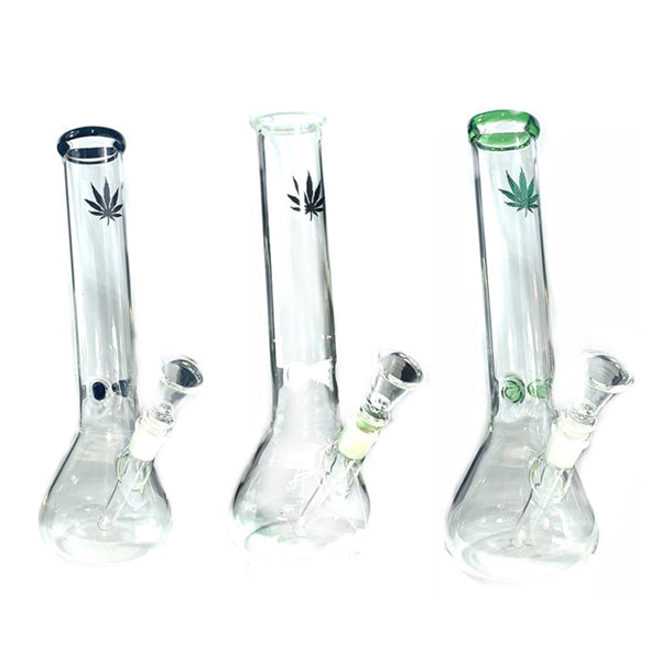 6 x 12" Handicrafted Glass Bong - GWP-12(GS0912) - www.justgovape.co.uk