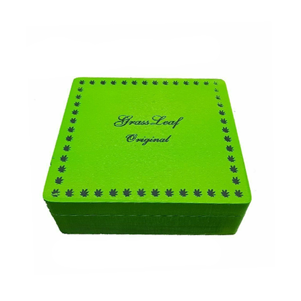 Grass Leaf Original Wooden Storage Box - Green - www.justgovape.co.uk