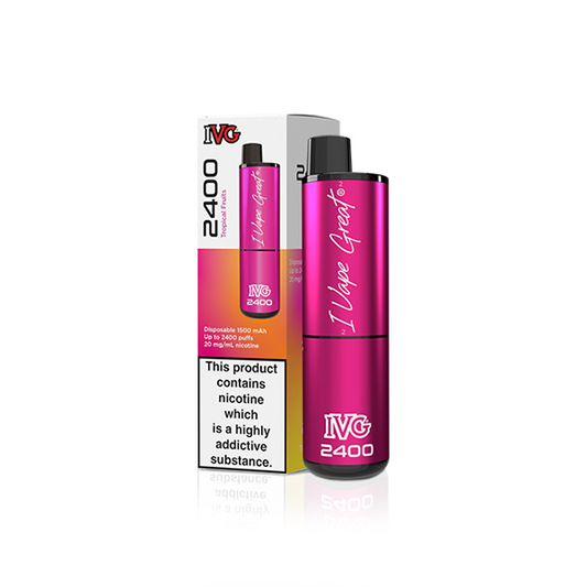 20mg I VG 2400 Disposable Vapes 2400 Puffs - www.justgovape.co.uk