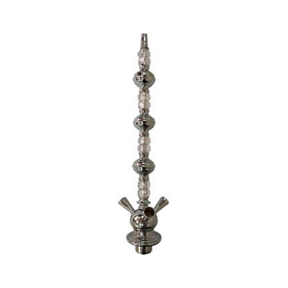 Large Glass Metal Shisha Stem - Assorted Colours - www.justgovape.co.uk