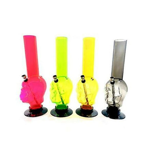 12 x Mini Mixed Designed Mini Acrylic Bong - AWP45 - www.justgovape.co.uk