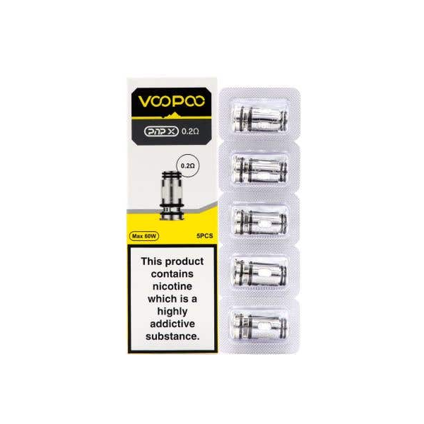 VooPoo PnP X Replacement Coils (0.15Ohm/0.2Ohm/0.3Ohm/0.6Ohm) - www.justgovape.co.uk