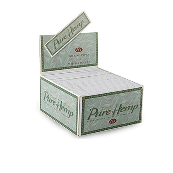 50 Pure Hemp King Size Un-Bleached Rolling Papers - www.justgovape.co.uk