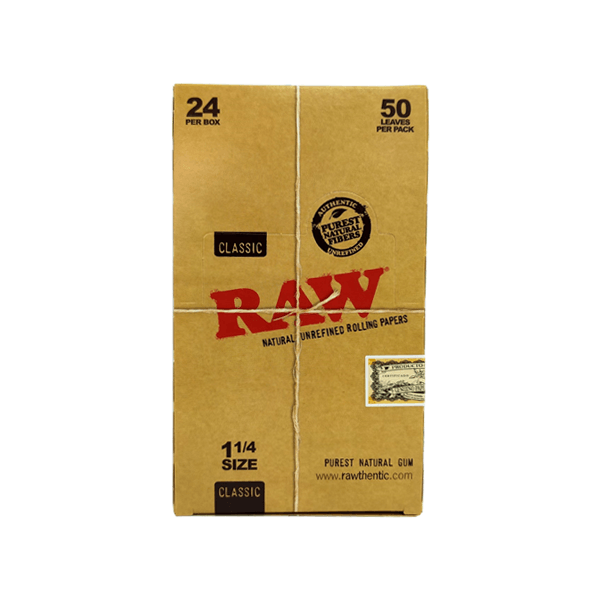 24 Raw Classic 1 1/4 Size Rolling Papers - www.justgovape.co.uk