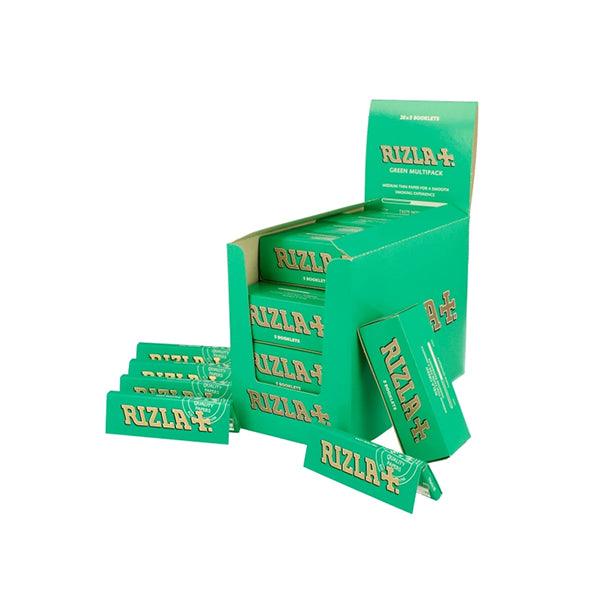 100 Green Multipack Regular Rizla Rolling Papers - www.justgovape.co.uk