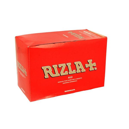 100 Red Regular Rizla Rolling Papers - www.justgovape.co.uk