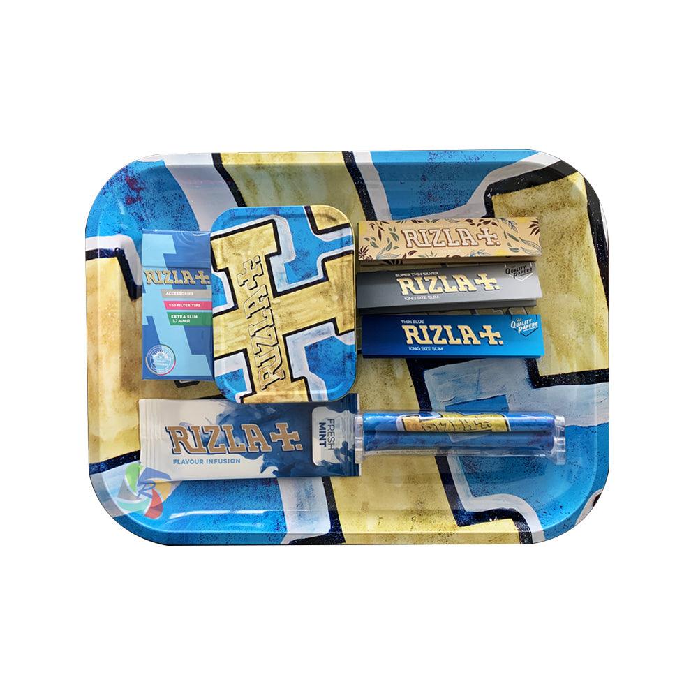 Rizla Medium Metal Rolling Tray Gift Set - www.justgovape.co.uk