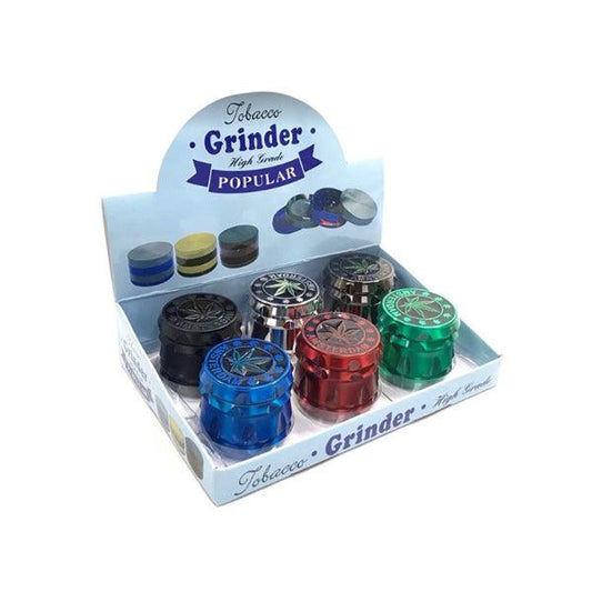 4 Parts Metallic Coloured Amsterdam 50mm Grinder - SMK105DY - www.justgovape.co.uk