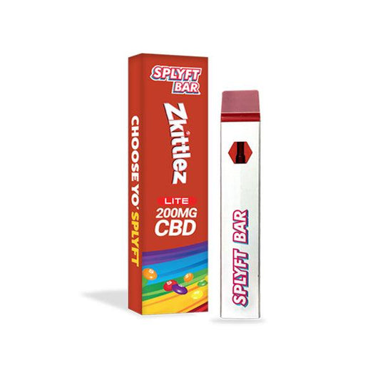 SPLYFT BAR LITE 200mg Full Spectrum CBD Disposable Vape - 12 flavours - www.justgovape.co.uk