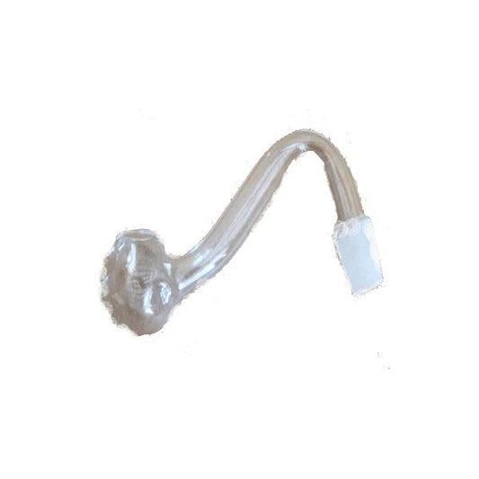 10 x S Shape 55mm Hook Polish Glass Pipe - GP126 - www.justgovape.co.uk