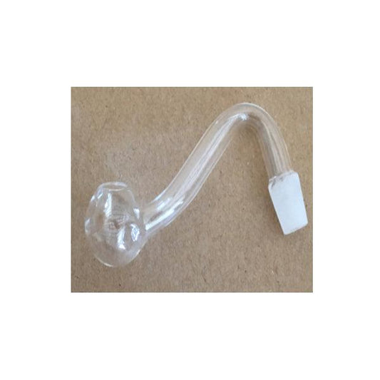 10 x S Shape 55mm Hook Polish Glass Pipe - GP126 - www.justgovape.co.uk