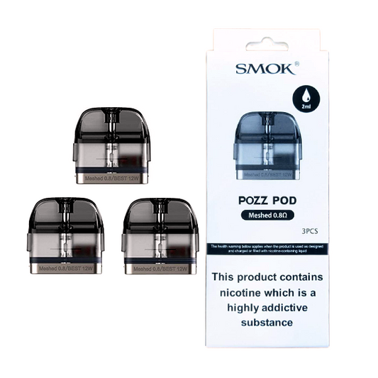 Smok Pozz 2ml Replacement Pods - 0.8Ω - www.justgovape.co.uk