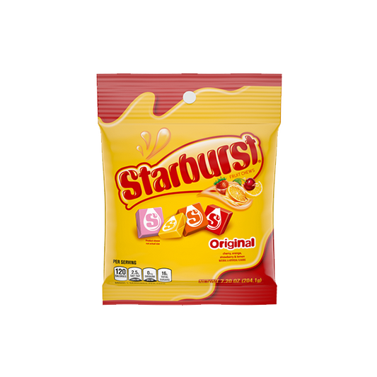 SHORT DATED :: USA Starburst originals Share Bag - 204g - www.justgovape.co.uk