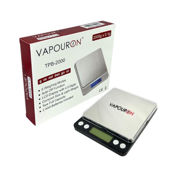 Vapouron TPB Series 0.1g - 2000g Digital Scale (TPB-2000) - www.justgovape.co.uk