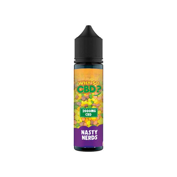 Why So CBD? 2000mg Full Spectrum CBD E-liquid 60ml - www.justgovape.co.uk