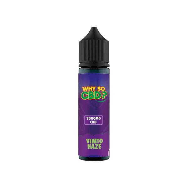 Why So CBD? 2000mg Full Spectrum CBD E-liquid 60ml - www.justgovape.co.uk