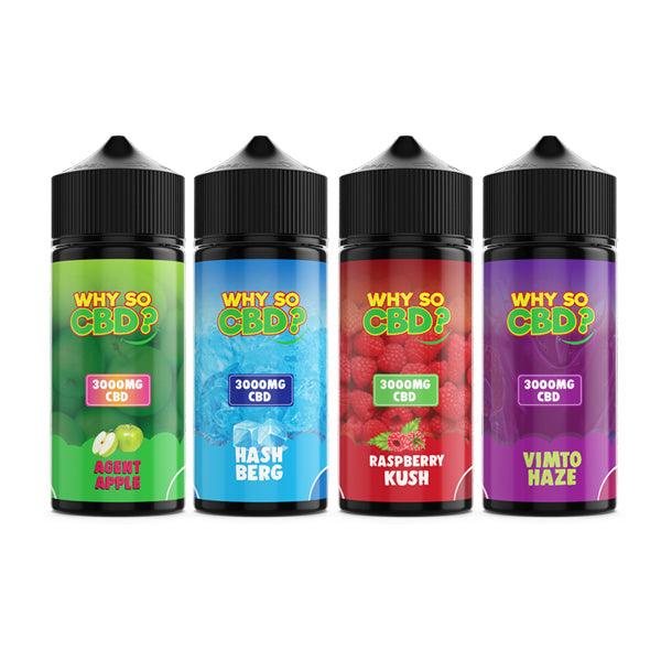 Why So CBD? 3000mg Full Spectrum CBD E-liquid 120ml - www.justgovape.co.uk