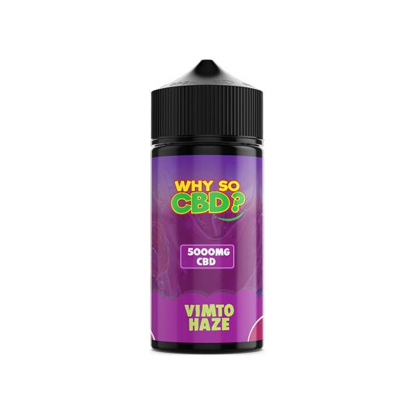 Why So CBD? 5000mg Full Spectrum CBD E-liquid 120ml - www.justgovape.co.uk