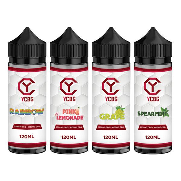 yCBG 1000mg CBD + 1000mg CBG E-liquid 120ml (BUY 1 GET 1 FREE) - www.justgovape.co.uk