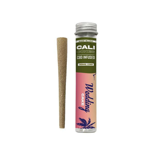 CALI CONES Sage 30mg Full Spectrum CBD Infused Cone - Wedding Cake - www.justgovape.co.uk