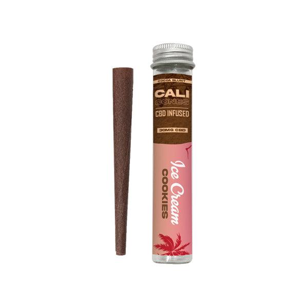 CALI CONES Cocoa 30mg Full Spectrum CBD Infused Cone - Ice Cream Cookies - www.justgovape.co.uk