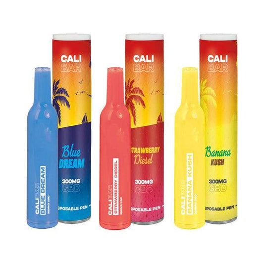 CALI BAR Original 300mg Full Spectrum CBD Vape Disposable - Terpene Flavoured - www.justgovape.co.uk