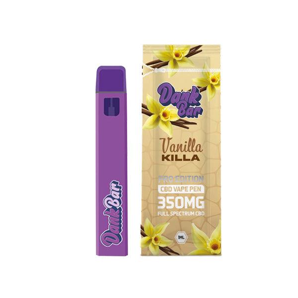 Dank Bar Pro Edition 350mg Full Spectrum CBD Vape Disposable by Purple Dank - 12 flavours - www.justgovape.co.uk