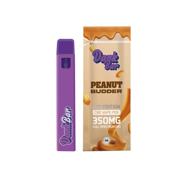 Dank Bar Pro Edition 350mg Full Spectrum CBD Vape Disposable by Purple Dank - 12 flavours - www.justgovape.co.uk