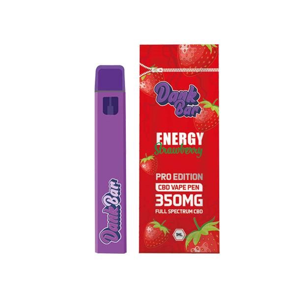 Dank Bar Pro Edition 350mg Full Spectrum CBD Vape Disposable by Purple Dank - 12 flavours - www.justgovape.co.uk