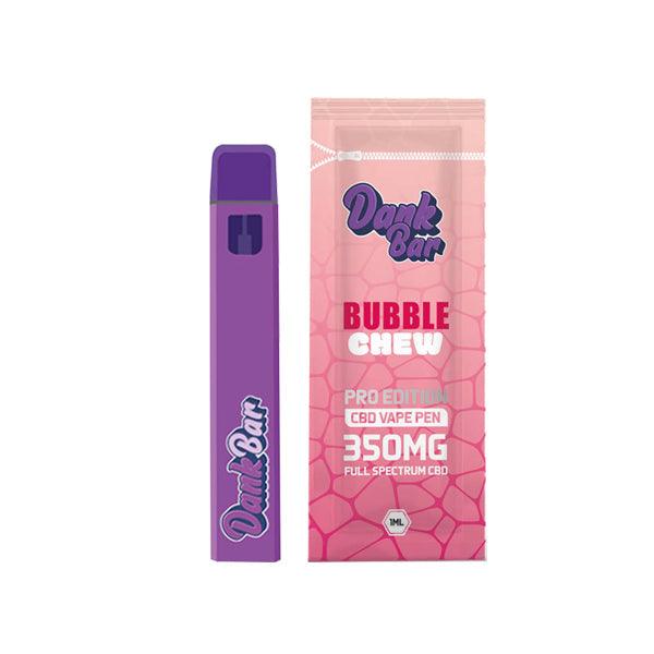 Dank Bar Pro Edition 350mg Full Spectrum CBD Vape Disposable by Purple Dank - 12 flavours - www.justgovape.co.uk