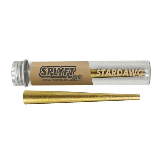 SPLYFT 24K Gold Edition 25mg CBD Infused Cones – Stardawg - www.justgovape.co.uk