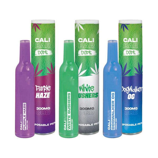 CALI BAR DOPE 300mg Full Spectrum CBD Vape Disposable - Terpene Flavoured - www.justgovape.co.uk