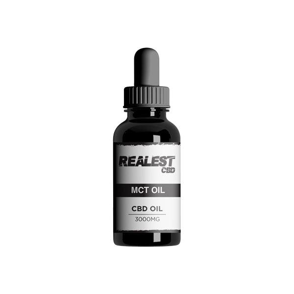 Realest CBD 3000mg CBD MCT Oil - 30ml (BUY 1 GET 1 FREE) - www.justgovape.co.uk