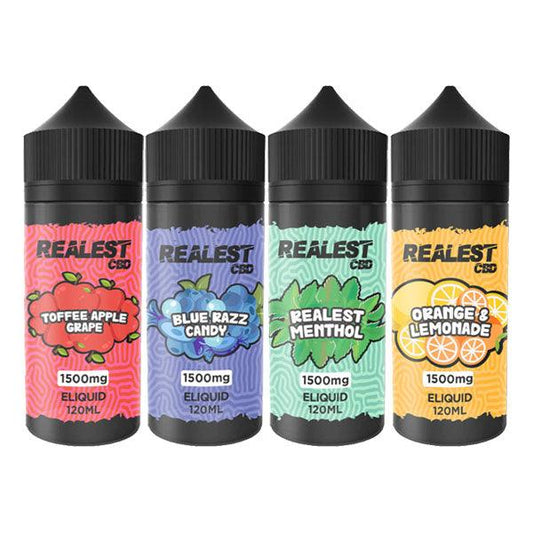 Realest CBD 1500mg Broad Spectrum CBD E-Liquid 100ml (BUY 1 GET 1 FREE) - www.justgovape.co.uk