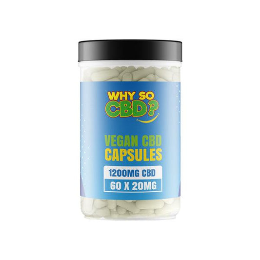 Why So CBD? 1200mg CBD Vegan Capsules - 60 Caps - www.justgovape.co.uk