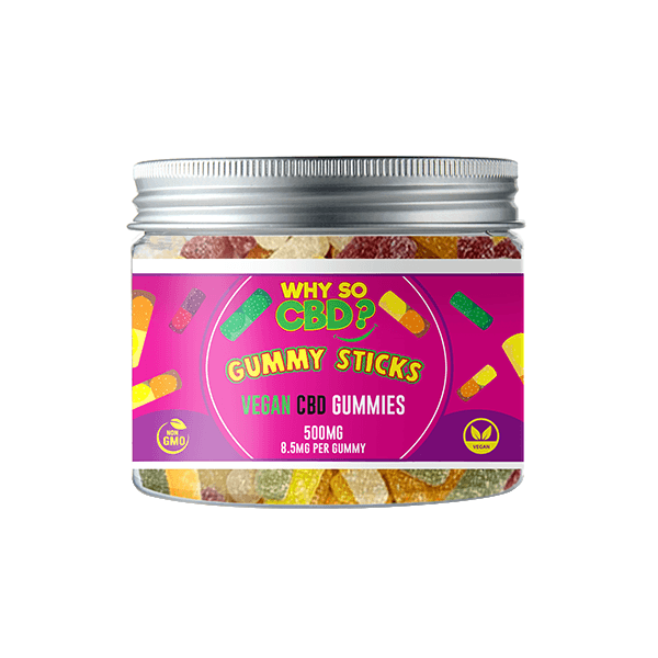 Why So CBD? 500mg CBD Small Vegan Gummies - 11 Flavours - www.justgovape.co.uk