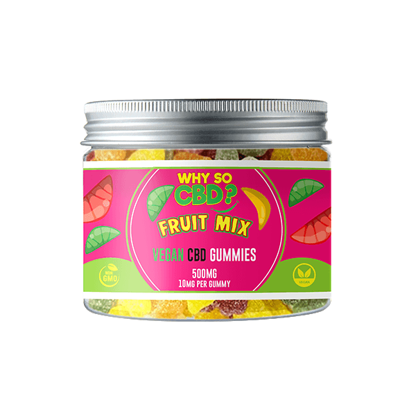 Why So CBD? 500mg CBD Small Vegan Gummies - 11 Flavours - www.justgovape.co.uk