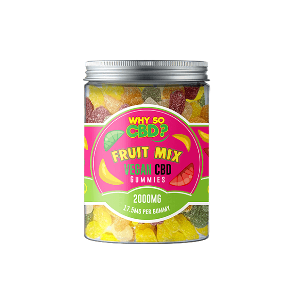 Why So CBD? 2000mg CBD Large Vegan Gummies - 11 Flavours - www.justgovape.co.uk